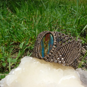 6.7 Chrysocolla Handmade Macramè Bracelet