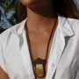 15.2gr Picture Jasper Handmade Macramé Necklace